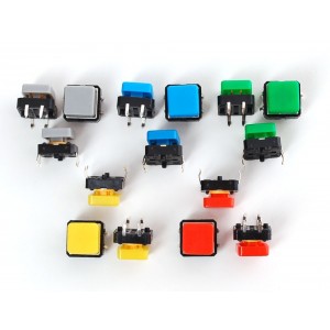 Pack pulsadores de colores (15 unidades)